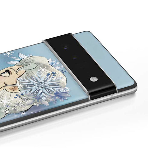 Disney Frozen Elsa Side Portrait Art Google Pixel 6 Pro Skin
